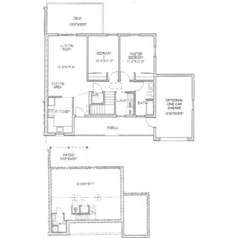 Crest with Finished Basement floor plan